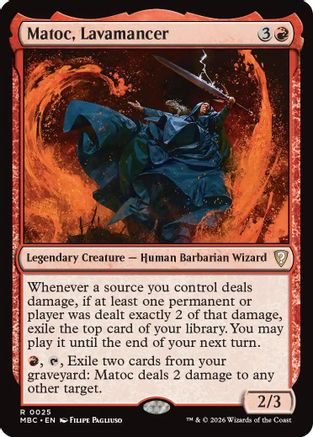 Matoc, Lavamancer (025) [Mystery Booster Commander Edition]