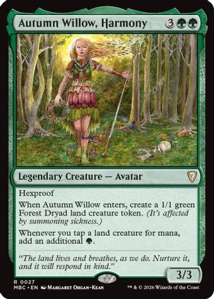 Autumn Willow, Harmony (027) [Mystery Booster Commander Edition] Foil