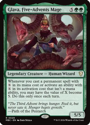 Glava, Five-Advents Mage (029) [Mystery Booster Commander Edition]