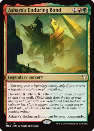 Ashaya's Enduring Bond (034) [Mystery Booster Commander Edition] Foil