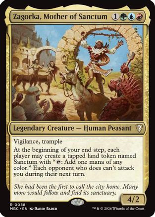 Zagorka, Mother of Sanctum (058) [Mystery Booster Commander Edition]
