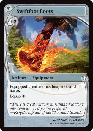 Swiftfoot Boots (Future Sight) (077) [Mystery Booster Commander Edition]
