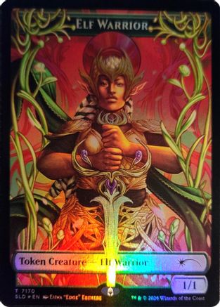 Elf Warrior Token (SLD-7170) [Secret Lair Drop Series] Foil