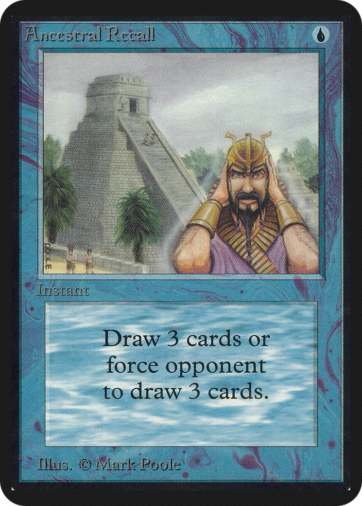 Ancestral Recall (LEA-047) [Limited Edition Alpha]