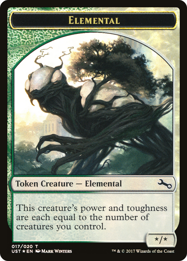 Elemental Token (UST-017) [Unstable Tokens] Foil