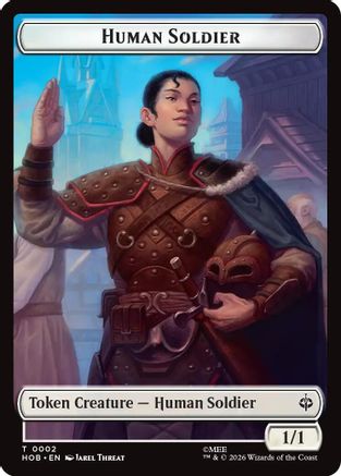 Human Soldier // Dwarf Double-Sided Token (HOB-2 // 6) [The Hobbit] Foil