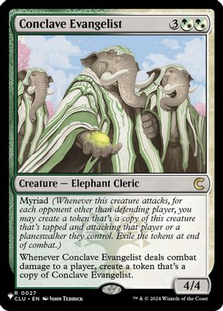 Conclave Evangelist (LIST-027) [The List Reprints]