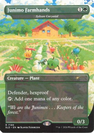 Junimo Farmhands - Sylvan Caryatid (SLD-7189) [Secret Lair Drop Series] Foil