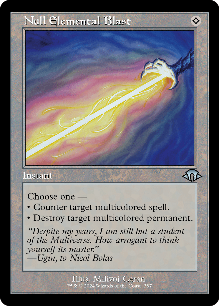 Null Elemental Blast (Retro Frame) (MH3-387) [Modern Horizons 3]