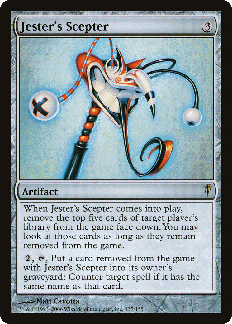 Jester's Scepter (CSP-137) [Coldsnap] Foil