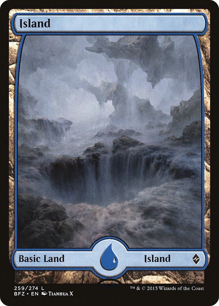 Island (259) - Full Art (BFZ-259) [Battle for Zendikar]