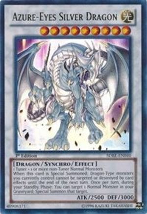 Azure-Eyes Silver Dragon (Ultra Rare) (SDBE-EN040) - Structure Deck: Saga of Blue-Eyes White Dragon 1st Edition