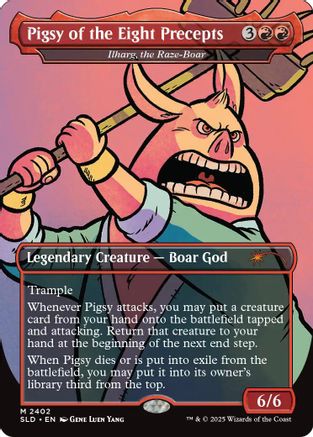 Pigsy of the Eight Precepts - Ilharg, the Raze-Boar (SLD-2402) [Secret Lair Drop Series] Foil