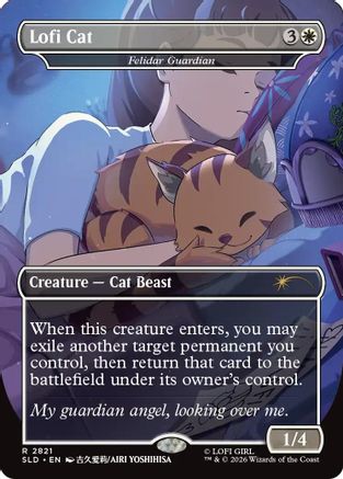 Lofi Cat - Felidar Guardian (SLD-2821) [Secret Lair Drop Series] Foil