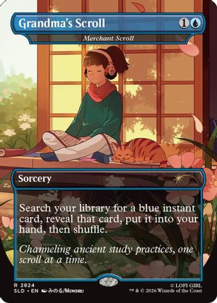 Grandma's Scroll - Merchant Scroll (SLD-2824) [Secret Lair Drop Series] Foil