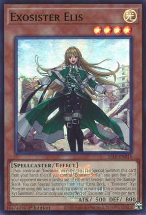 Exosister Elis (Emblazoned) (Ultra Rare) (26LP-EN016) - Limited Pack World Championship 2026 1st Edition