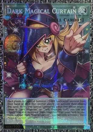 Dark Magical Curtain (GMR) (Grand Master Rare) (MAMO-EN003) - Magnificent Monsters 1st Edition