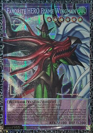 Favorite HERO Flame Wingman (GMR) (Grand Master Rare) (MAMO-EN005) - Magnificent Monsters 1st Edition