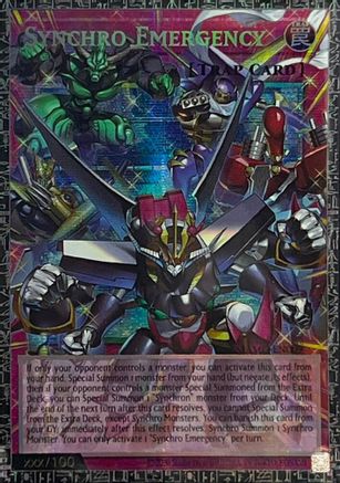 Synchro Emergency (GMR) (Grand Master Rare) (MAMO-EN009) - Magnificent Monsters 1st Edition