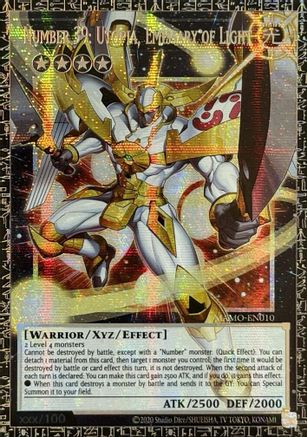 Number 39: Utopia, Emissary of Light (GMR) (Grand Master Rare) (MAMO-EN010) - Magnificent Monsters 1st Edition