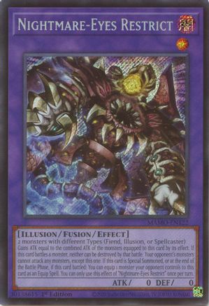 Nightmare-Eyes Restrict (Secret Rare) (MAMO-EN122) - Magnificent Monsters 1st Edition