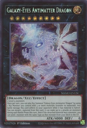 Galaxy-Eyes Antimatter Dragon (Secret Rare) (MAMO-EN124) - Magnificent Monsters 1st Edition