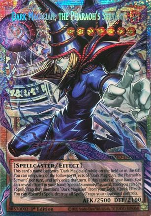 Dark Magician, the Pharaoh's Servant (Starlight Rare)  (Extended Art) (Starlight Rare) (MAMO-EN001) - Magnificent Monsters 1st Edition