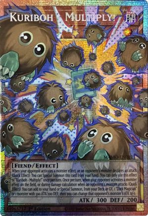 Kuriboh - Multiply! (Starlight Rare) (Extended Art) (Starlight Rare) (MAMO-EN002) - Magnificent Monsters 1st Edition