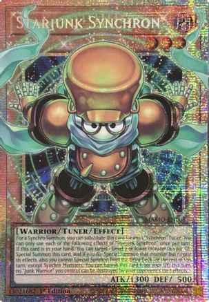 Starjunk Synchron (Starlight Rare) (Extended Art) (Starlight Rare) (MAMO-EN008) - Magnificent Monsters 1st Edition