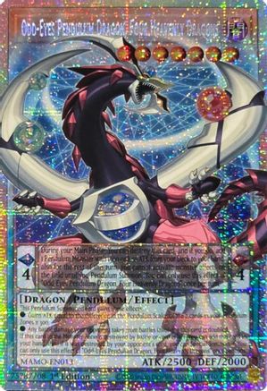 Odd-Eyes Pendulum Dragon, Four Heavenly Dragons (Starlight Rare) (Extended Art) (Starlight Rare) (MAMO-EN013) - Magnificent Monsters 1st Edition