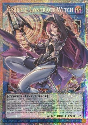 Cyberse Contract Witch (Starlight Rare) (Extended Art) (Starlight Rare) (MAMO-EN018) - Magnificent Monsters 1st Edition