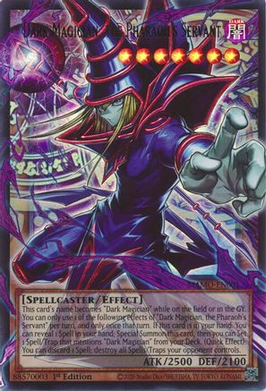 Dark Magician, the Pharaoh's Servant (Extended Art) (Ultra Rare) (MAMO-EN001) - Magnificent Monsters 1st Edition