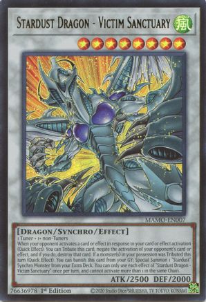 Stardust Dragon - Victim Sanctuary (Ultra Rare) (MAMO-EN007) - Magnificent Monsters 1st Edition