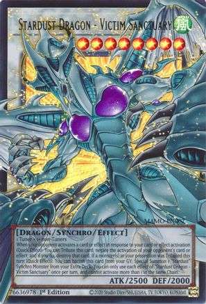 Stardust Dragon - Victim Sanctuary (Extended Art) (Ultra Rare) (MAMO-EN007) - Magnificent Monsters 1st Edition