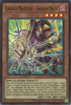 Gagaga Magician - Gagaga Magic (Ultra Rare) (MAMO-EN011) - Magnificent Monsters 1st Edition