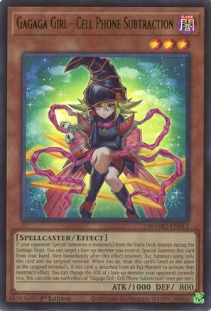 Gagaga Girl - Cell Phone Subtraction (Ultra Rare) (MAMO-EN012) - Magnificent Monsters 1st Edition
