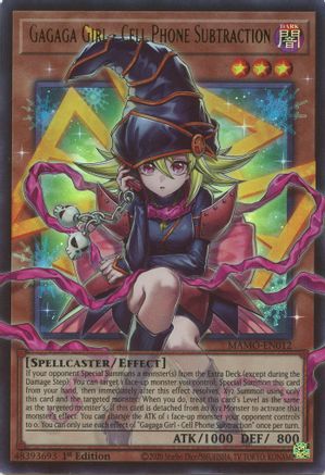 Gagaga Girl - Cell Phone Subtraction (Extended Art) (Ultra Rare) (MAMO-EN012) - Magnificent Monsters 1st Edition