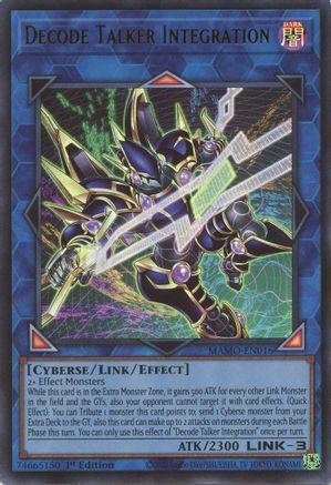Decode Talker Integration (Ultra Rare) (MAMO-EN016) - Magnificent Monsters 1st Edition