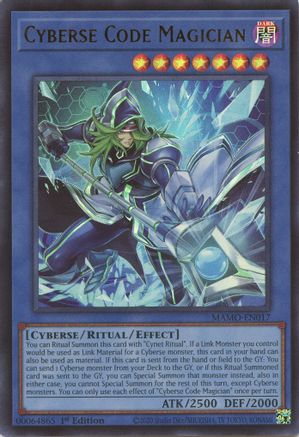 Cyberse Code Magician (Ultra Rare) (MAMO-EN017) - Magnificent Monsters 1st Edition