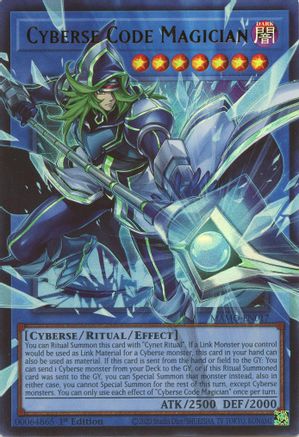 Cyberse Code Magician (Extended Art) (Ultra Rare) (MAMO-EN017) - Magnificent Monsters 1st Edition