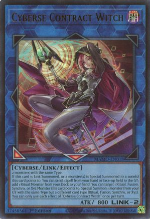 Cyberse Contract Witch (Ultra Rare) (MAMO-EN018) - Magnificent Monsters 1st Edition