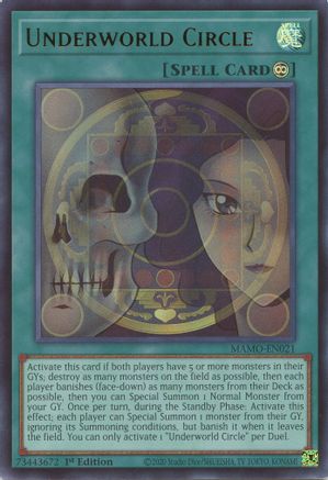 Underworld Circle (Ultra Rare) (MAMO-EN021) - Magnificent Monsters 1st Edition