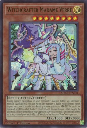 Witchcrafter Madame Verre (Ultra Rare) (MAMO-EN031) - Magnificent Monsters 1st Edition