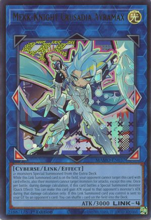 Mekk-Knight Crusadia Avramax (Ultra Rare) (MAMO-EN037) - Magnificent Monsters 1st Edition