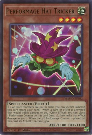 Performage Hat Tricker (Ultra Rare) (MAMO-EN042) - Magnificent Monsters 1st Edition