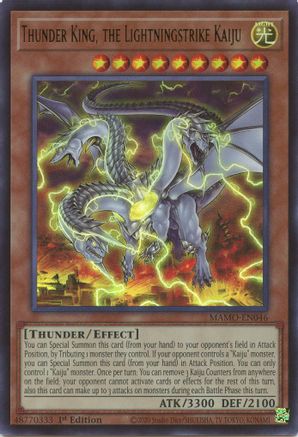 Thunder King, the Lightningstrike Kaiju (Ultra Rare) (MAMO-EN046) - Magnificent Monsters 1st Edition