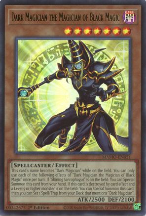 Dark Magician the Magician of Black Magic (Ultra Rare) (MAMO-EN051) - Magnificent Monsters 1st Edition