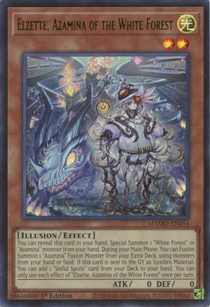 Elzette, Azamina of the White Forest (Ultra Rare) (MAMO-EN054) - Magnificent Monsters 1st Edition