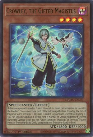 Crowley, the Gifted Magistus (Ultra Rare) (MAMO-EN059) - Magnificent Monsters 1st Edition