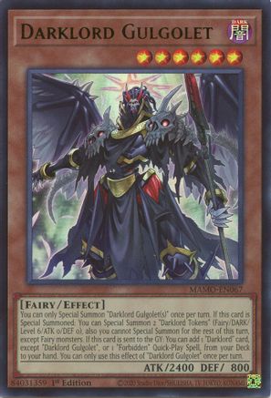 Darklord Gulgolet (Ultra Rare) (MAMO-EN067) - Magnificent Monsters 1st Edition